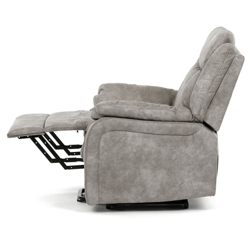Polohovacie kreslo, elektrické, sivá látka vintage, TV-Q8668 GREY3
