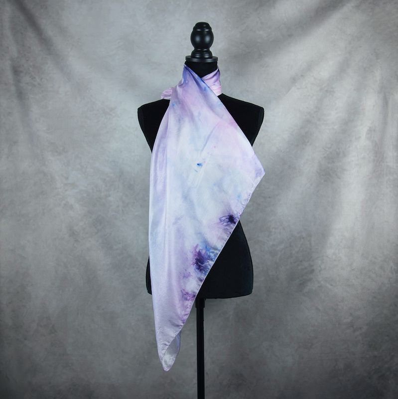 Hodvábna šatka VZOR_56, 85 x 90cm, Made in Slovakia