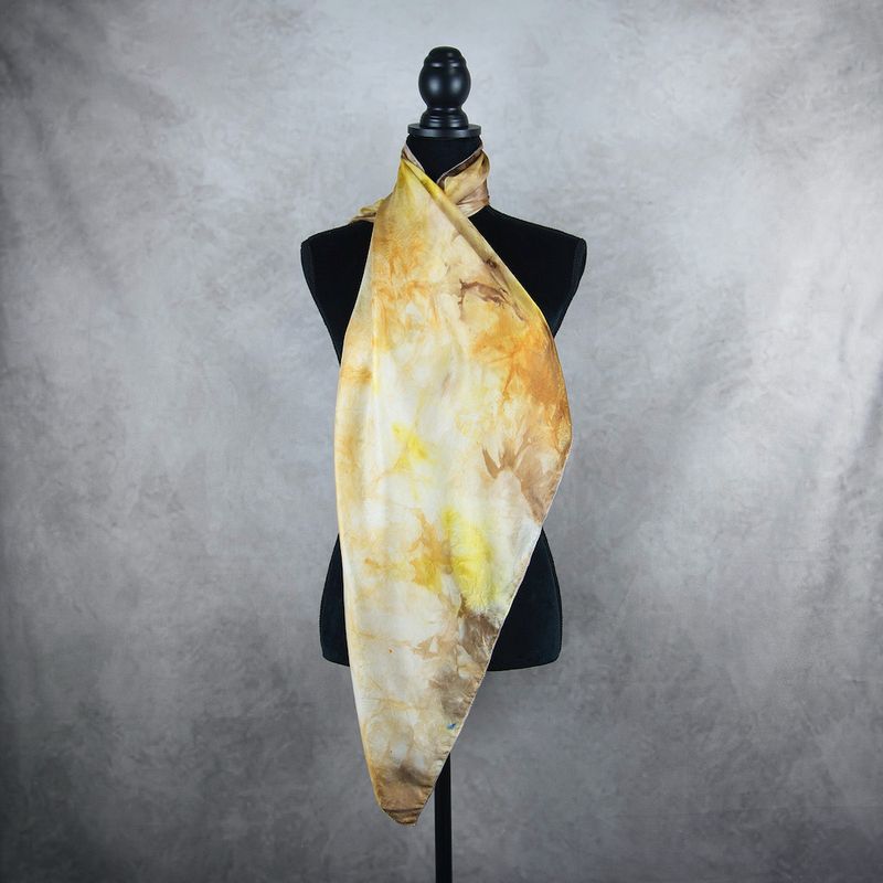 Hodvábna šatka VZOR_48, 80 x 90cm, Made in Slovakia