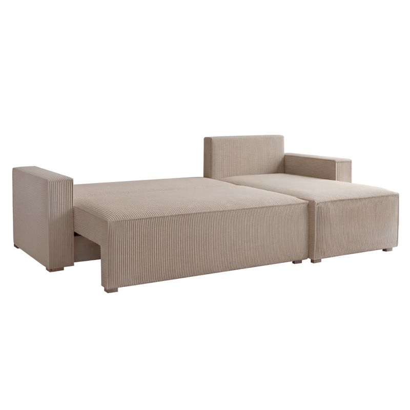 Univerzálna sedacia súprava, látka sivobéžová Taupe, APERO ROH