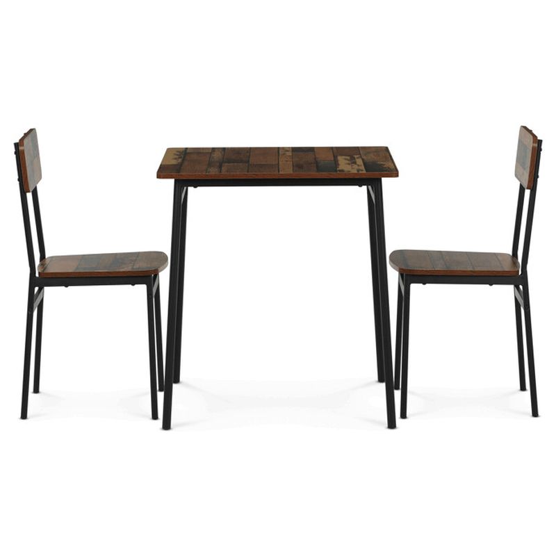 Jedálenský set, 70x70cm, MDF old wood, AUT-O2121 OLW2