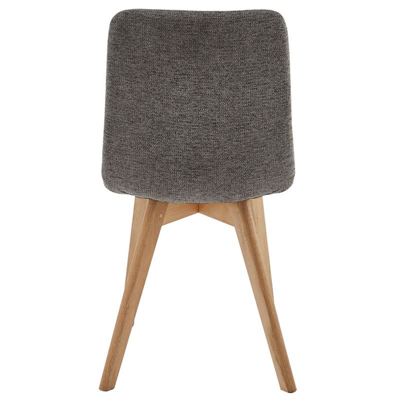 Jedálenská stolička, sivá látka, nohy dub, CT-291 GREY2