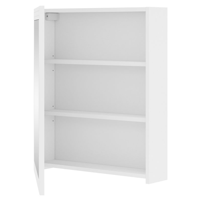 Závesná skrinka so zrkadlom, 60cm, biela, JUMP 60