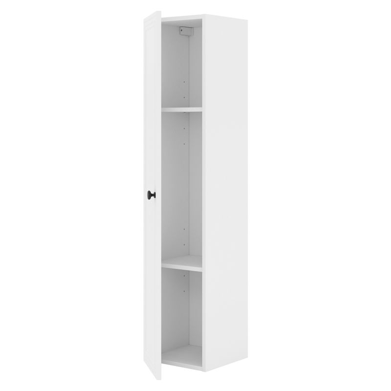Vysoká skrinka do kúpelne, 30cm, biela, JUMP