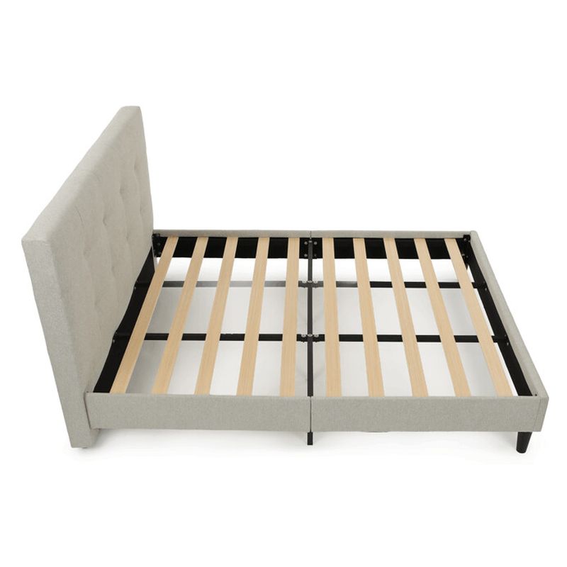Dvojlôžková posteľ, 160x200, látka béžová, BED-M160 CRM2