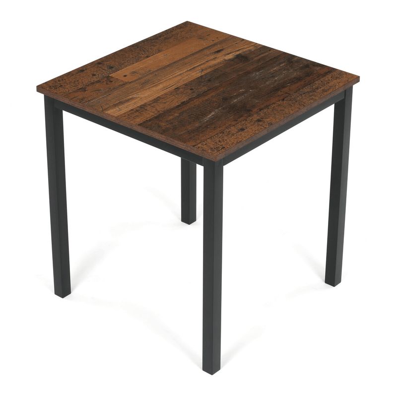 Jedálenský stôl, 70x70cm, melamín, old wood, GDT-201 OLW2