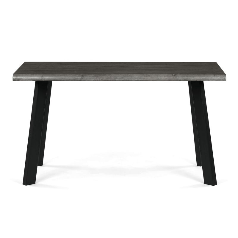Jedálenský stôl 140x80cm, MDF, kov, sivý dub, HT-F4514 GREY
