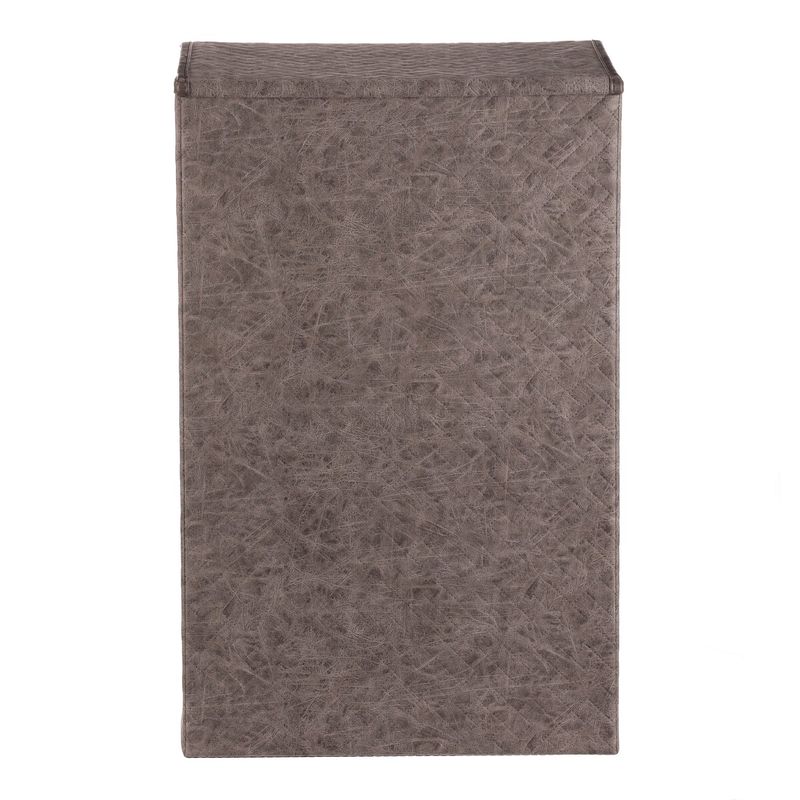 Kôš na bielizeň, látkový s vekom, sivá farba, DT3009 GREY