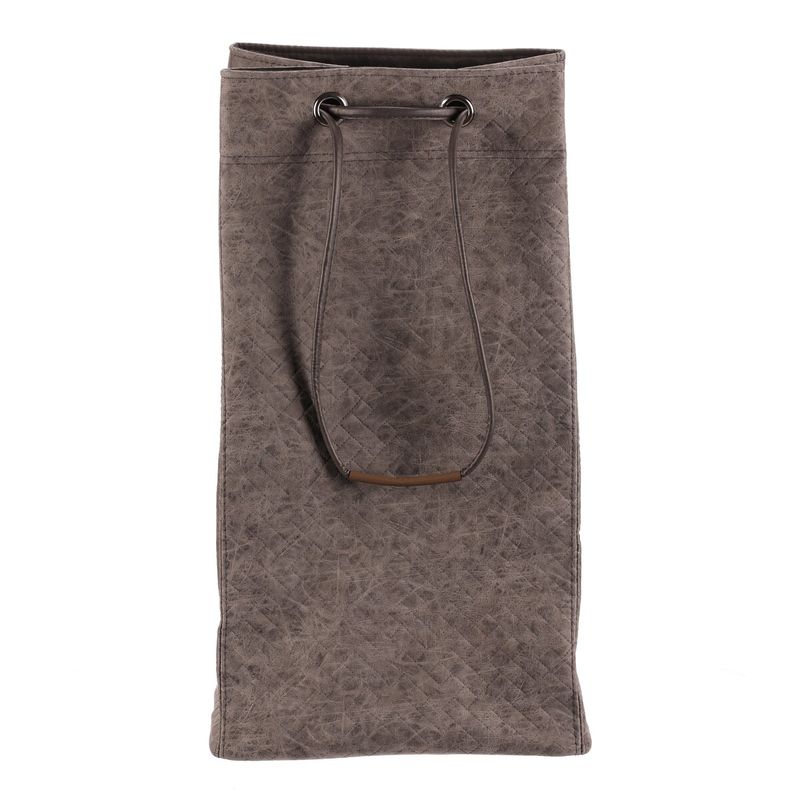 Kôš na prádlo, látkový, sťahovací, sivá farba, DT3011 GREY-L