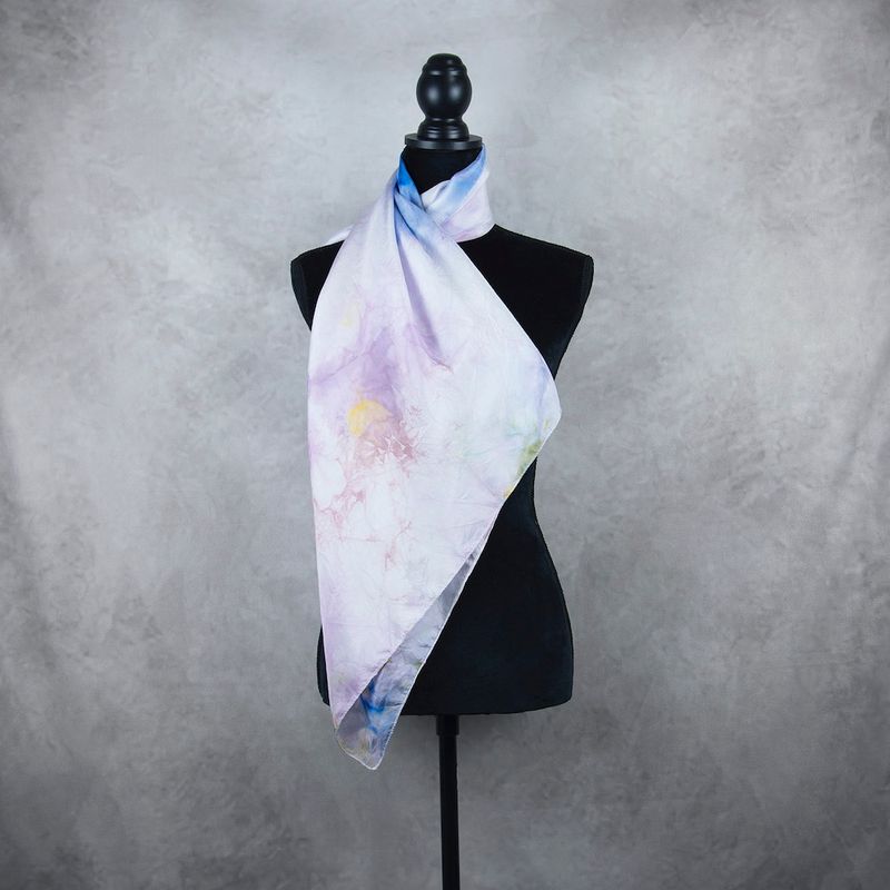 Hodvábna šatka VZOR_63, 90x80cm, Made in Slovakia