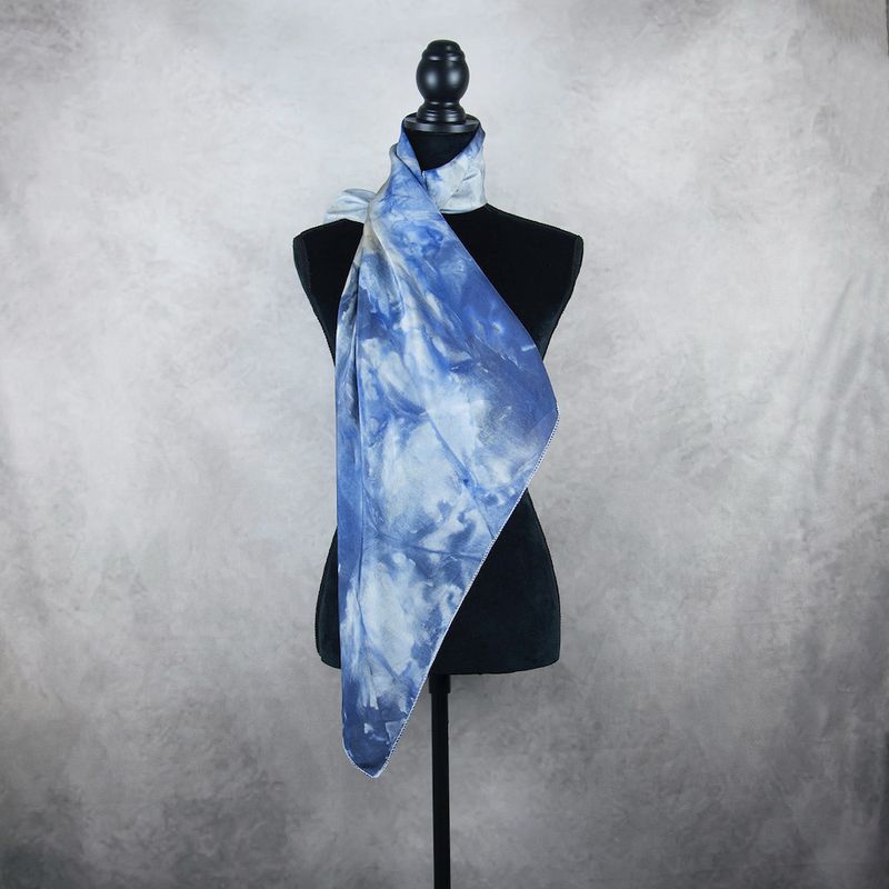 Hodvábna šatka VZOR_68, 90x90cm, Made in Slovakia