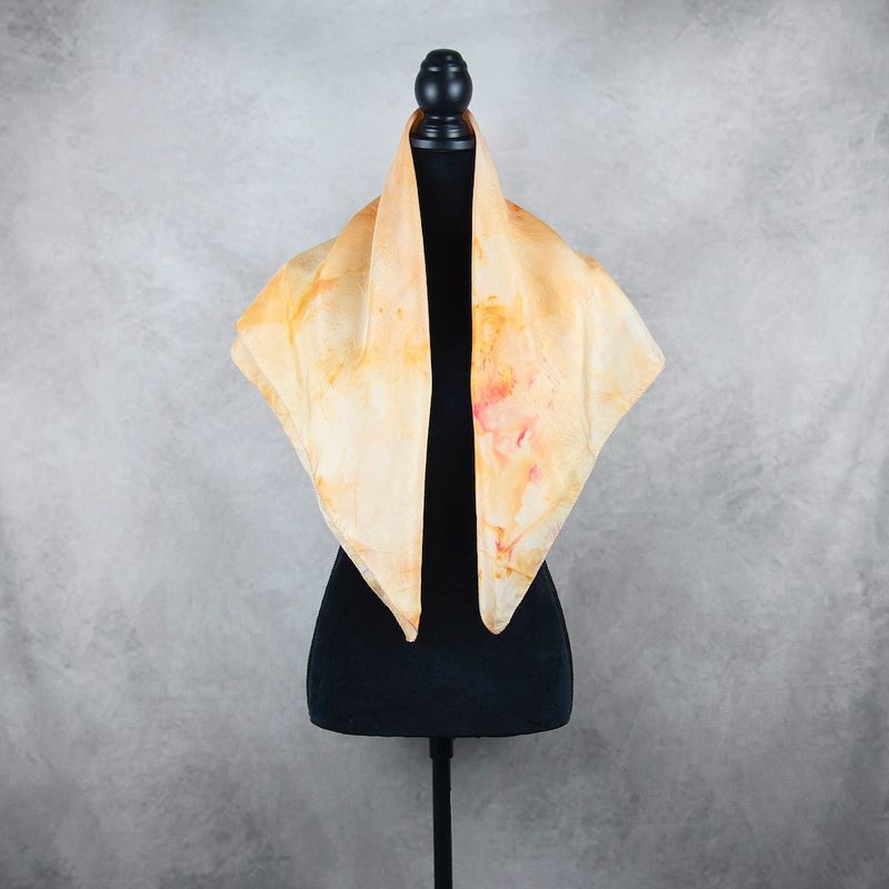 Hodvábna šatka VZOR_70, 80x90cm, Made in Slovakia