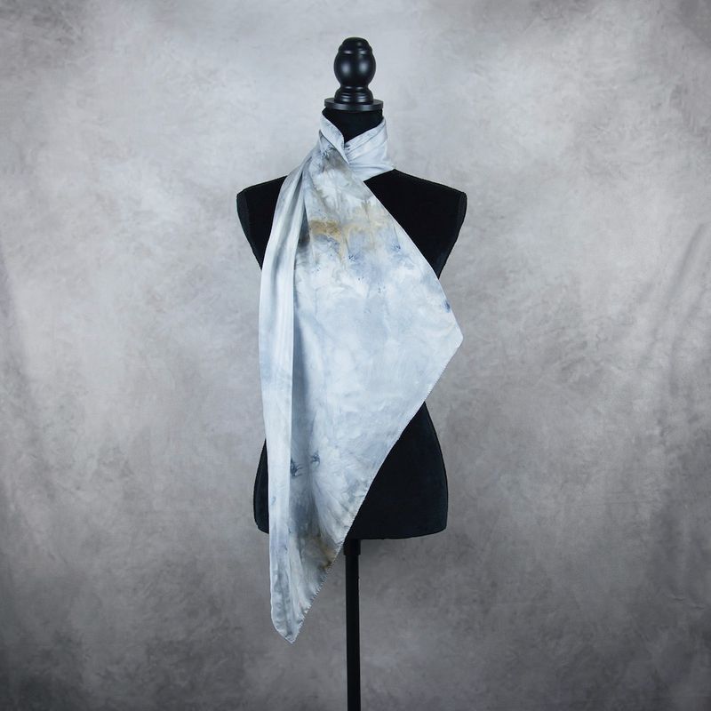 Hodvábna šatka VZOR_74, 90x90cm, Made in Slovakia