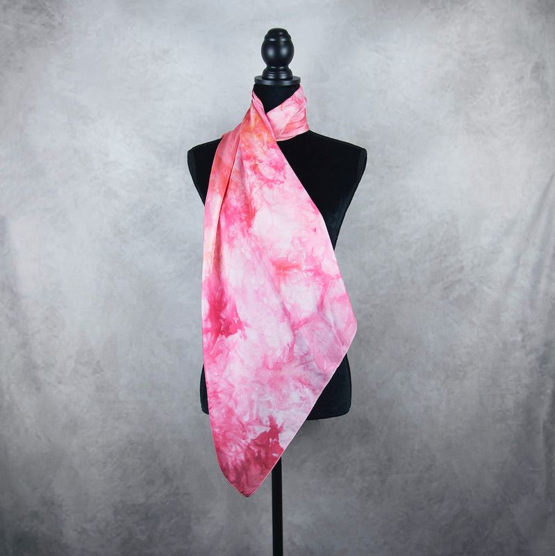 Hodvábna šatka VZOR_80, 85x90cm, Made in Slovakia