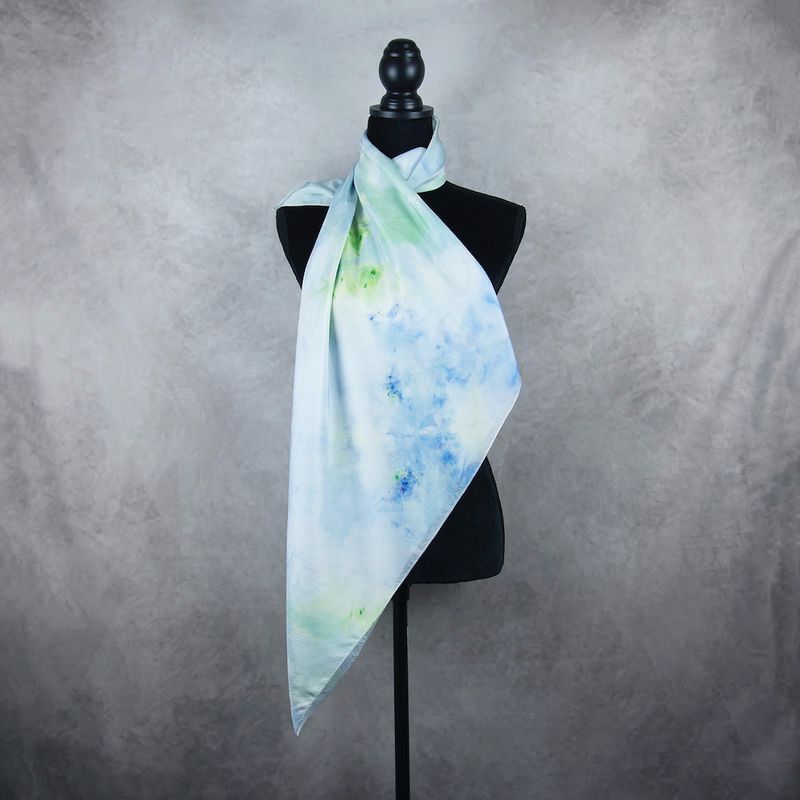 Hodvábna šatka VZOR_81, 90x90cm, Made in Slovakia