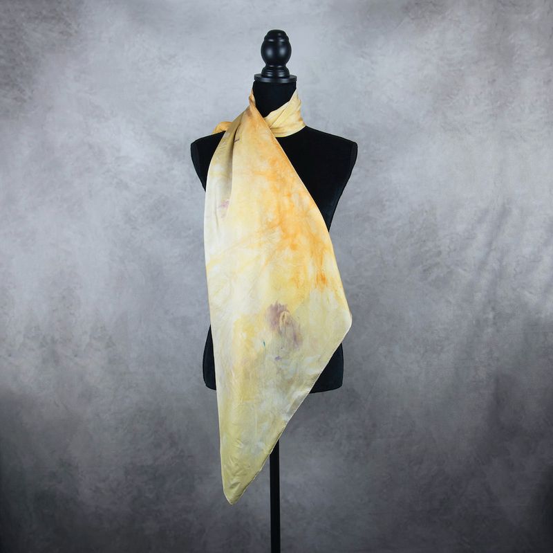 Hodvábna šatka VZOR_82, 90x90cm, Made in Slovakia
