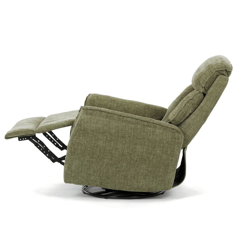 Polohovacie kreslo, zelená látka, 200kg, TV-H9327 GRN2