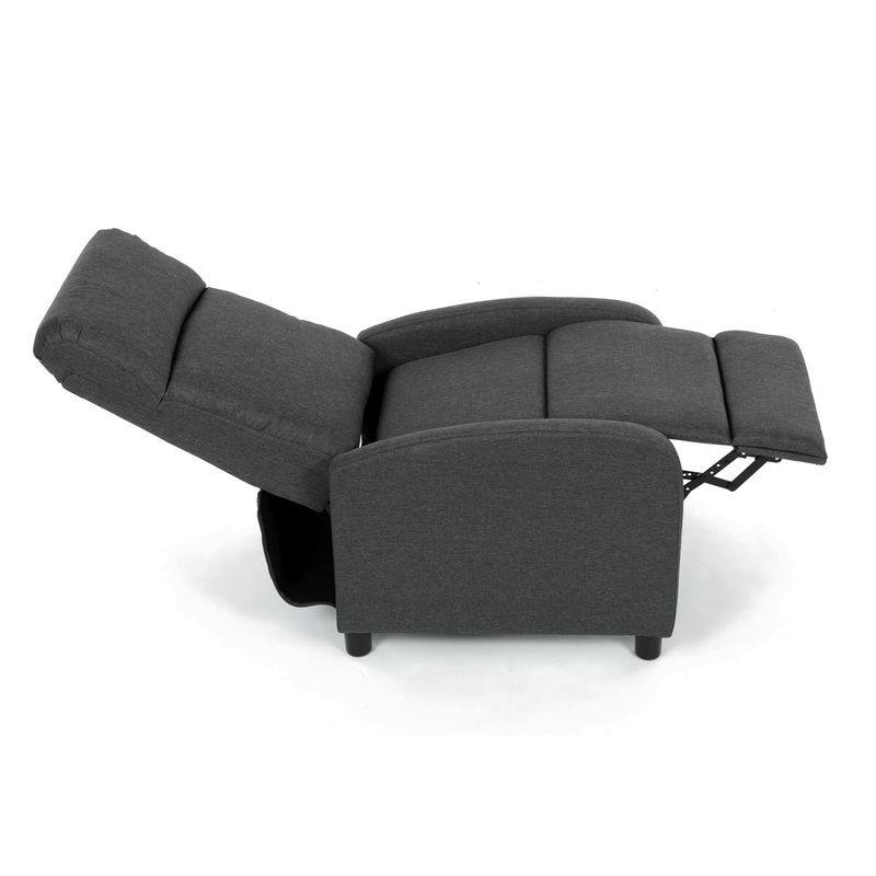 Polohovacie kreslo, sivá látka, 130 kg, TV-W3397 GREY2