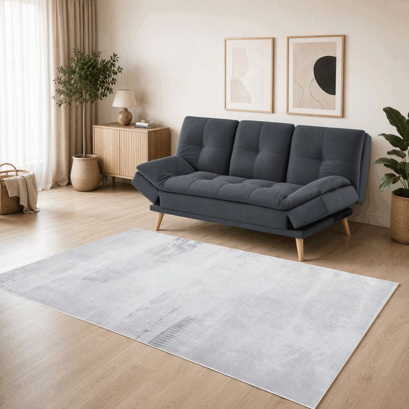 Koberec 160x230cm, sivý, KOB-L3124