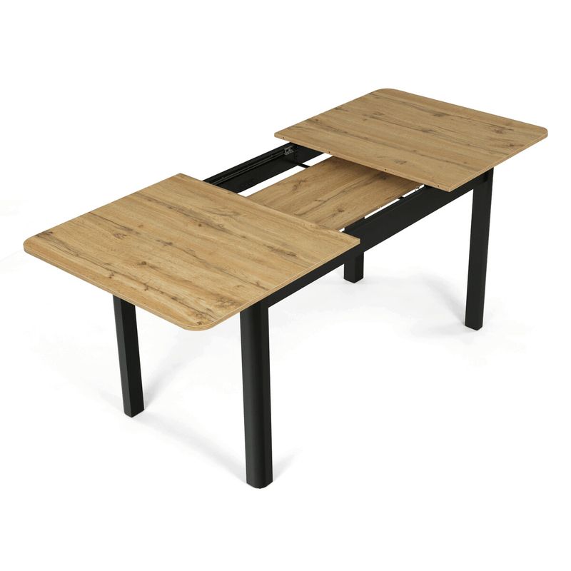 Jedálenský stôl rozkladací 140-180x80cm, MDF, divoký dub, AT-3001 OAK