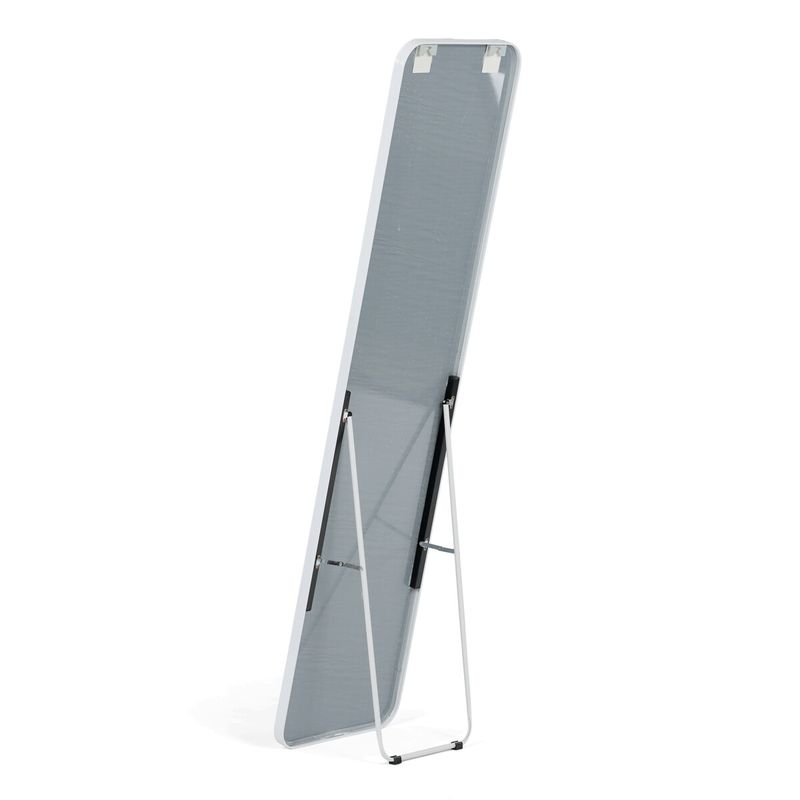 Zrkadlo stojacie, 39x160cm, biele, AZR-V5015 WT
