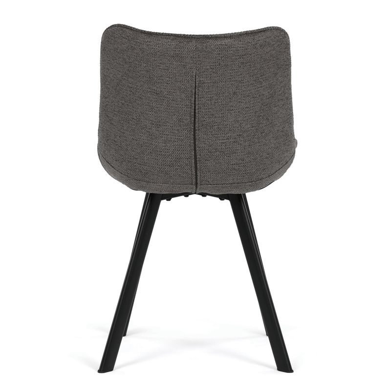 Jedálenská stolička, sivá látka, HC-V3068 GREY2