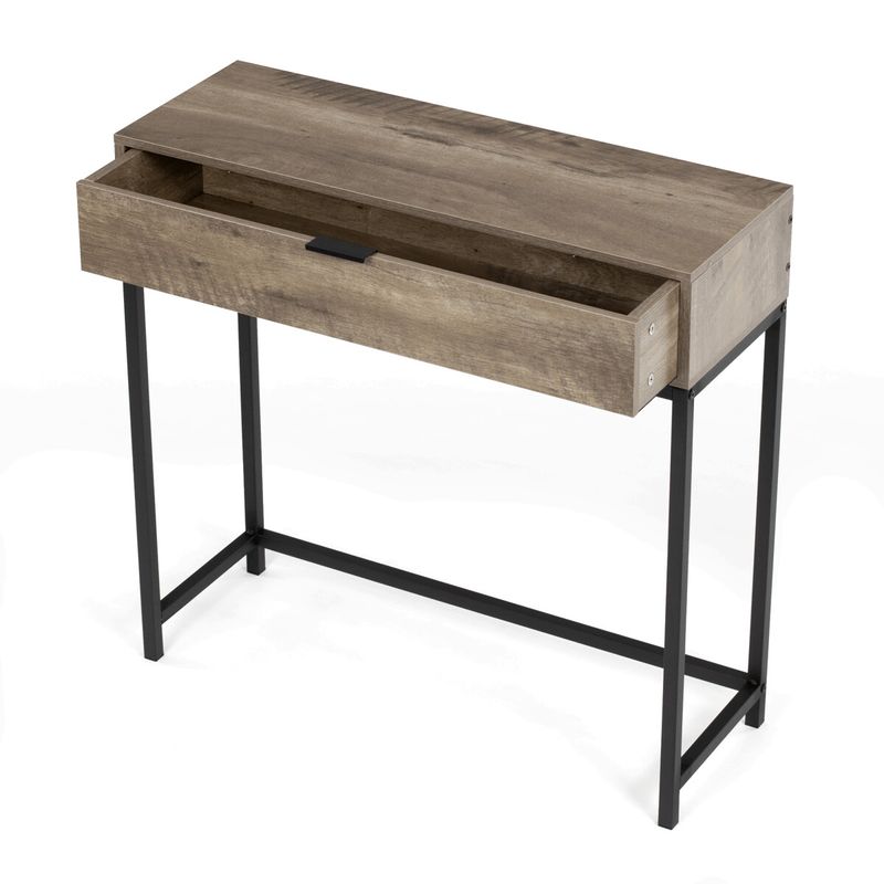 Konzolový stolík 80cm, MDF, sivý dub, CT-G1077 GREY