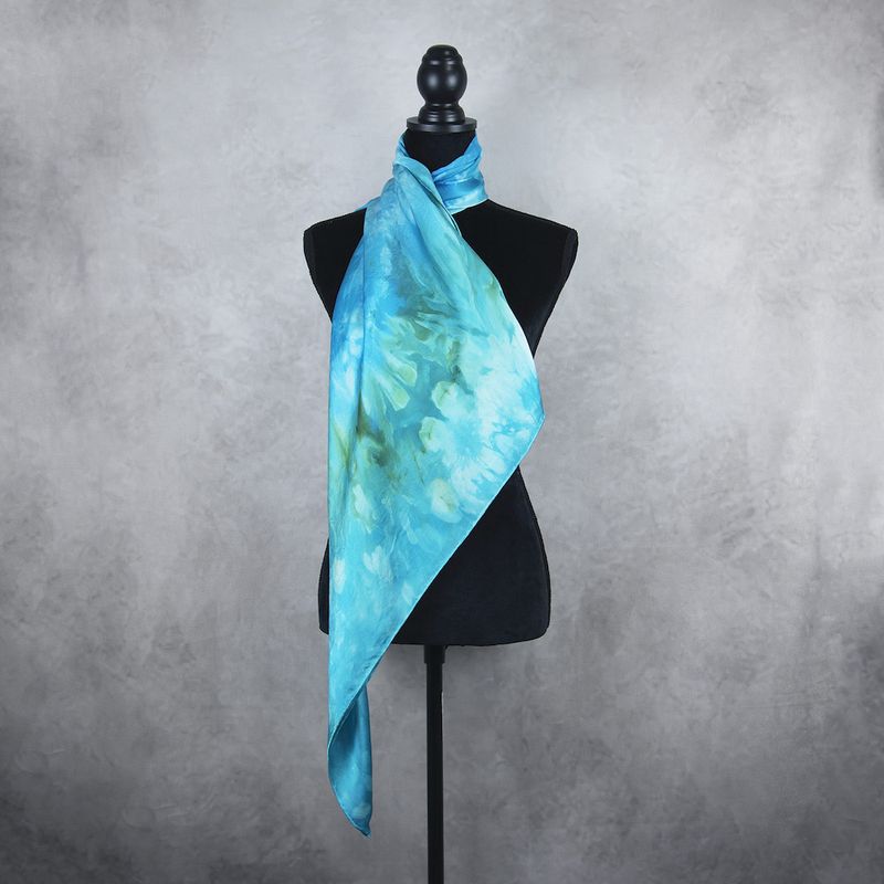 Luxusná hodvábna šatka LIMITED_337, Vyrobená na Slovensku, 90 x 90cm