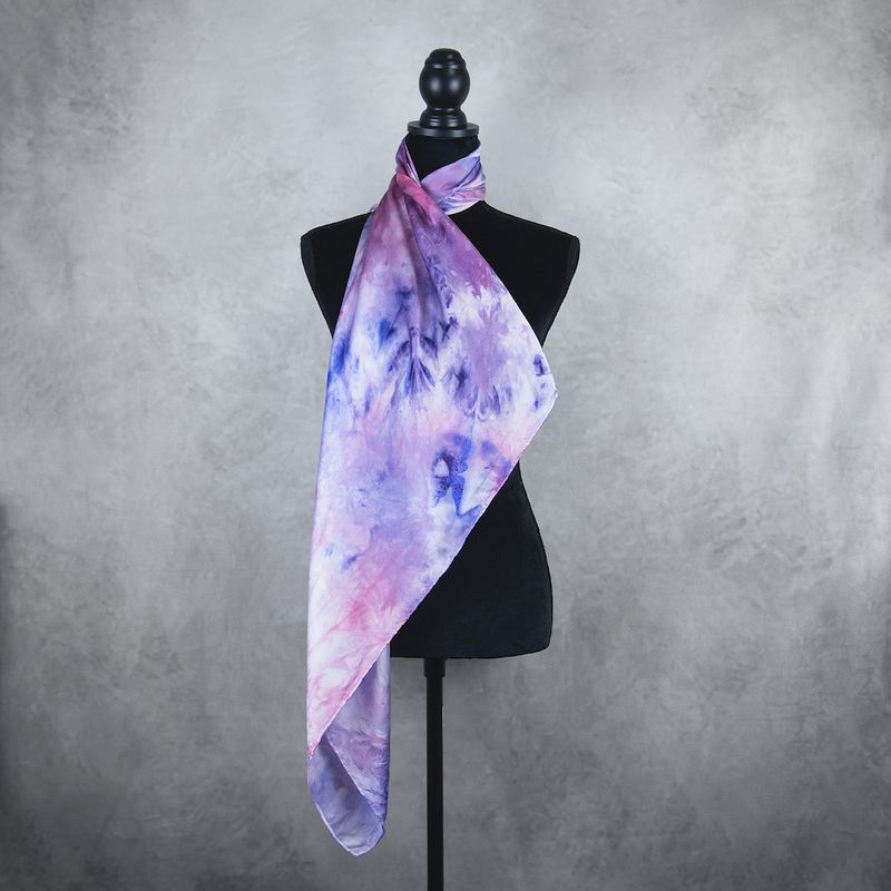 Luxusná hodvábna šatka LIMITED_343, Vyrobená na Slovensku, 90 x 90cm