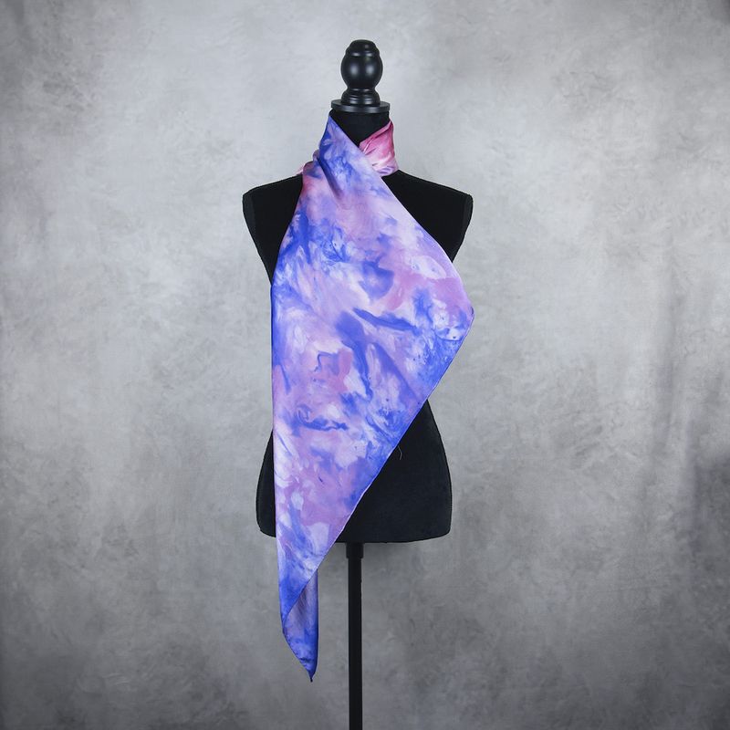 Luxusná hodvábna šatka LIMITED_354, Vyrobená na Slovensku, 90 x 90cm