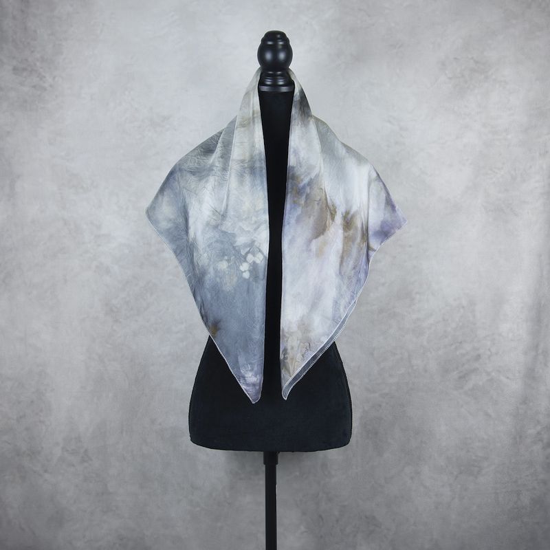 Hodvábna šatka VZOR_86, 85 x 90cm, Made in Slovakia