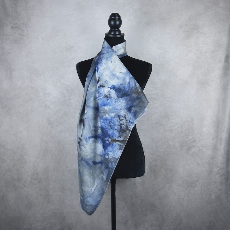 Hodvábna šatka VZOR_87, 85 x 90cm, Made in Slovakia