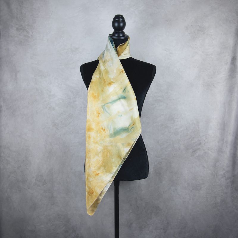Hodvábna šatka VZOR_91, 85 x 90cm, Made in Slovakia