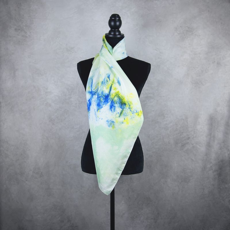 Hodvábna šatka VZOR_94, 85 x 90cm, Made in Slovakia