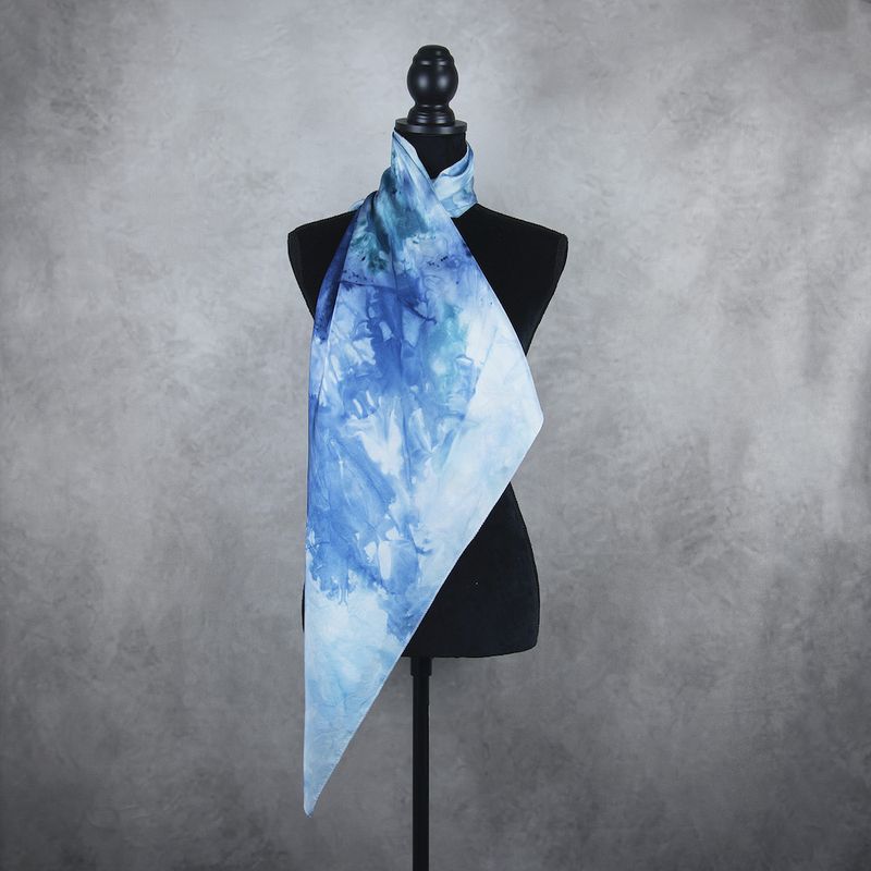 Hodvábna šatka VZOR_95, 85 x 90cm, Made in Slovakia