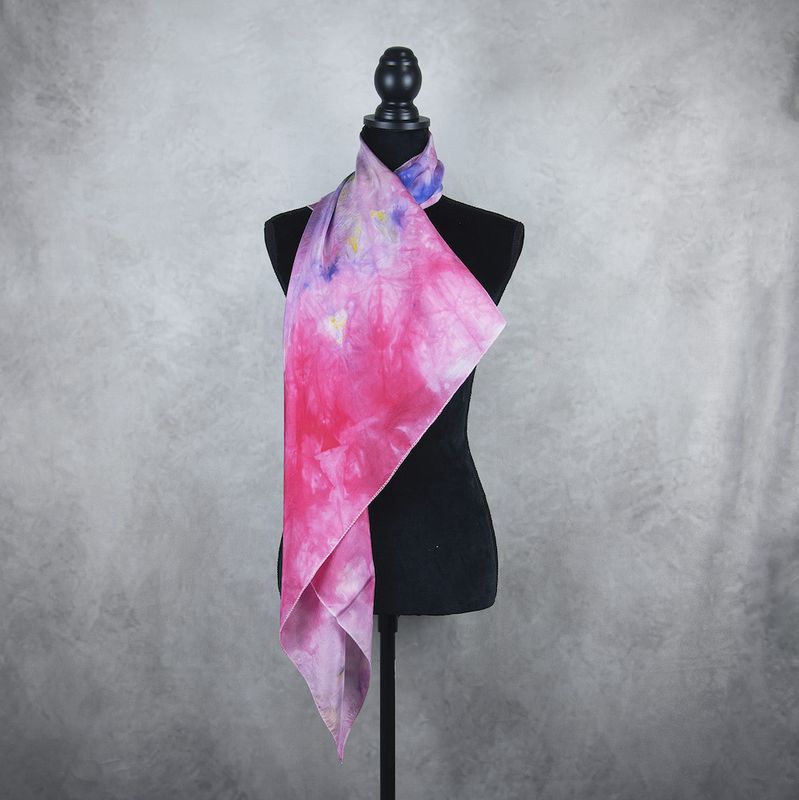 Hodvábna šatka VZOR_96, 85 x 90cm, Made in Slovakia