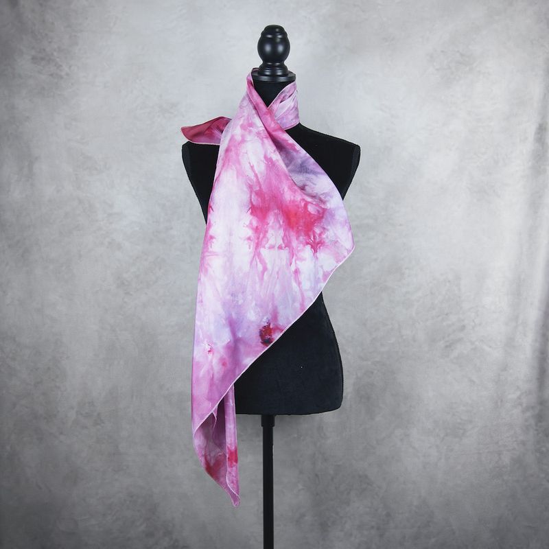 Hodvábna šatka VZOR_101, 85 x 90cm, Made in Slovakia