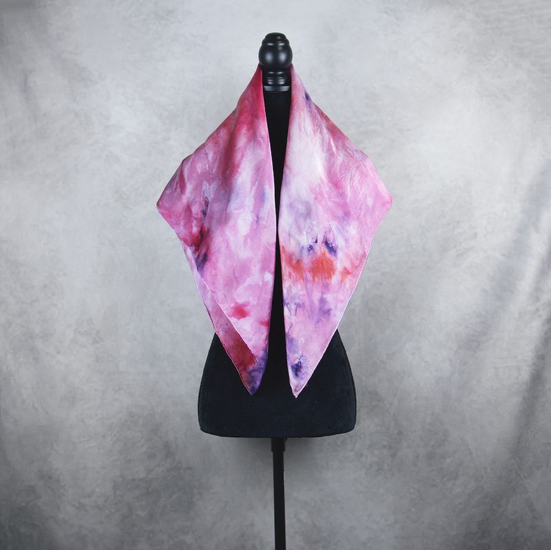 Luxusná hodvábna šatka LIMITED_359, ručne maľovaná, 90 x 90cm