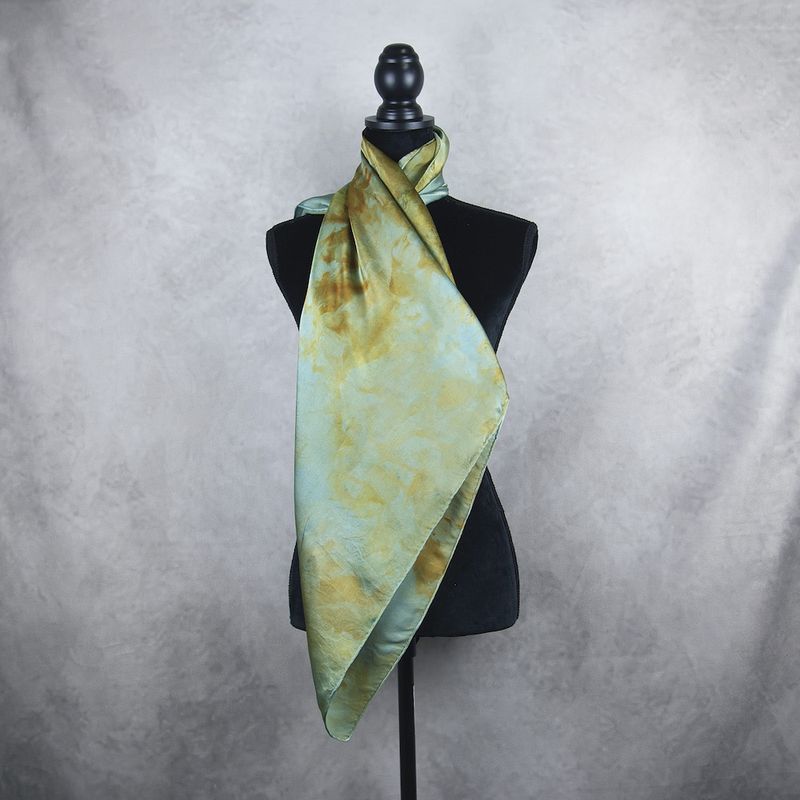 Luxusná hodvábna šatka LIMITED_360, ručne maľovaná, 90 x 90cm
