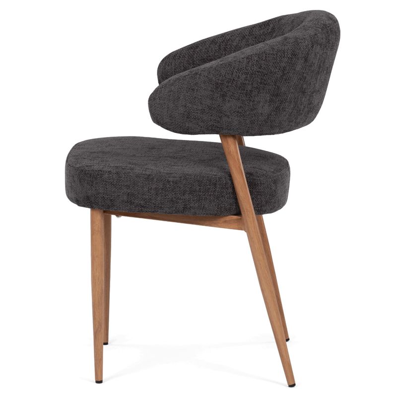 Jedálenská stolička, sivá látka, taštičkové pružiny, CT-L5031 GREY2