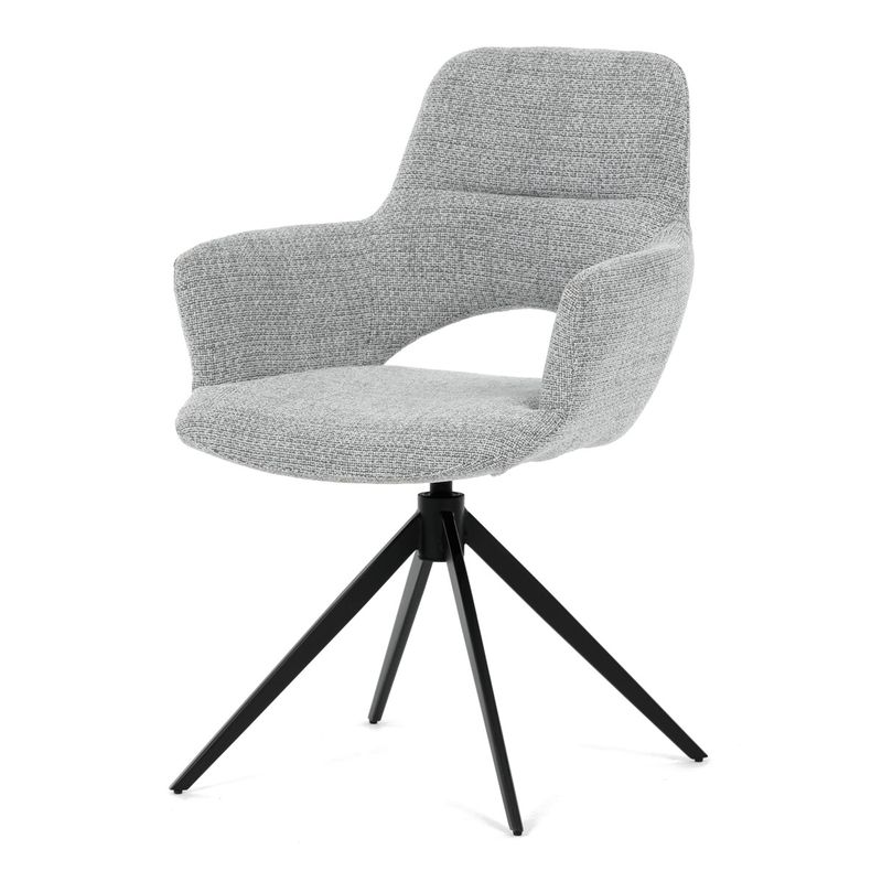 Jedálenský set so 4 stoličkami Polaris, 160x90cm, sivá, masív dub, ASE-1041 GREY2