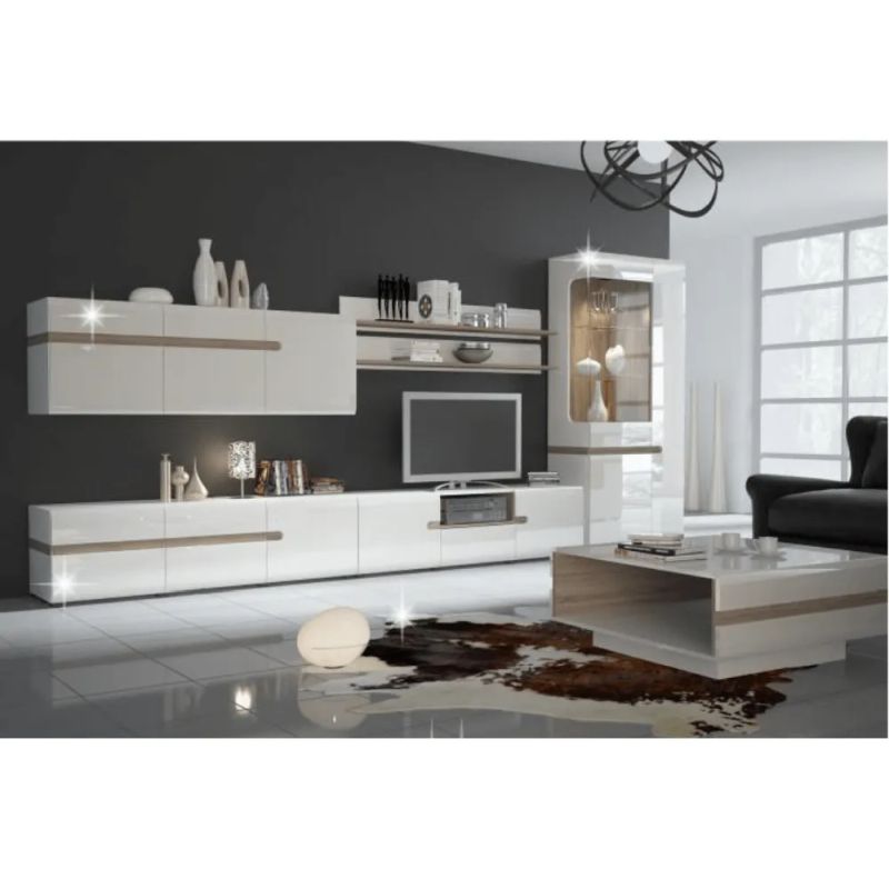 Komoda, 110cm, 2 dverová, biela, LYNATET TYP 35