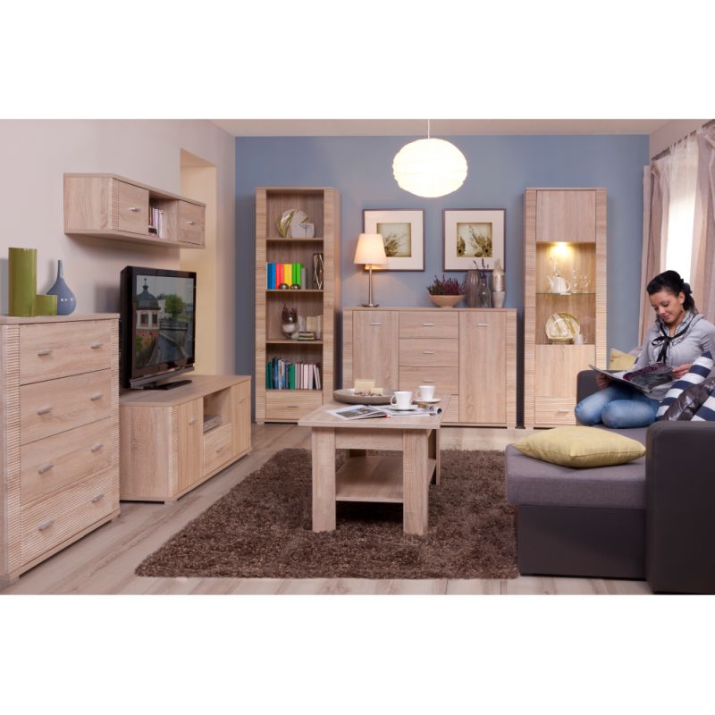 Skrinka visiaca, 139cm, dub sonoma, GRAND typ 15