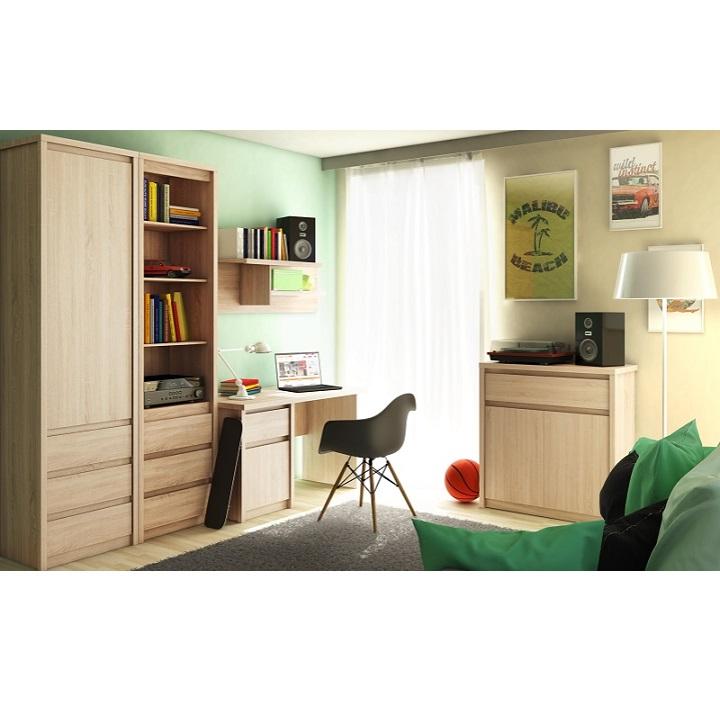 Pc stôl, 120x60cm, dub sonoma, NORTY