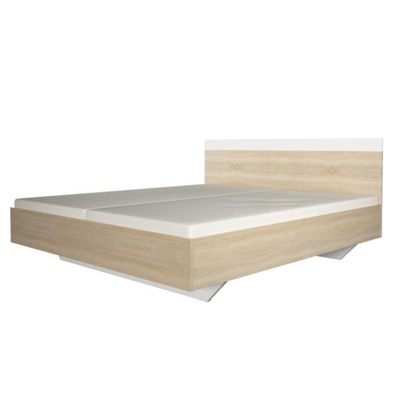 Spálňový komplet, 160x200cm, dub sonoma, biely, GABRIELA NEW