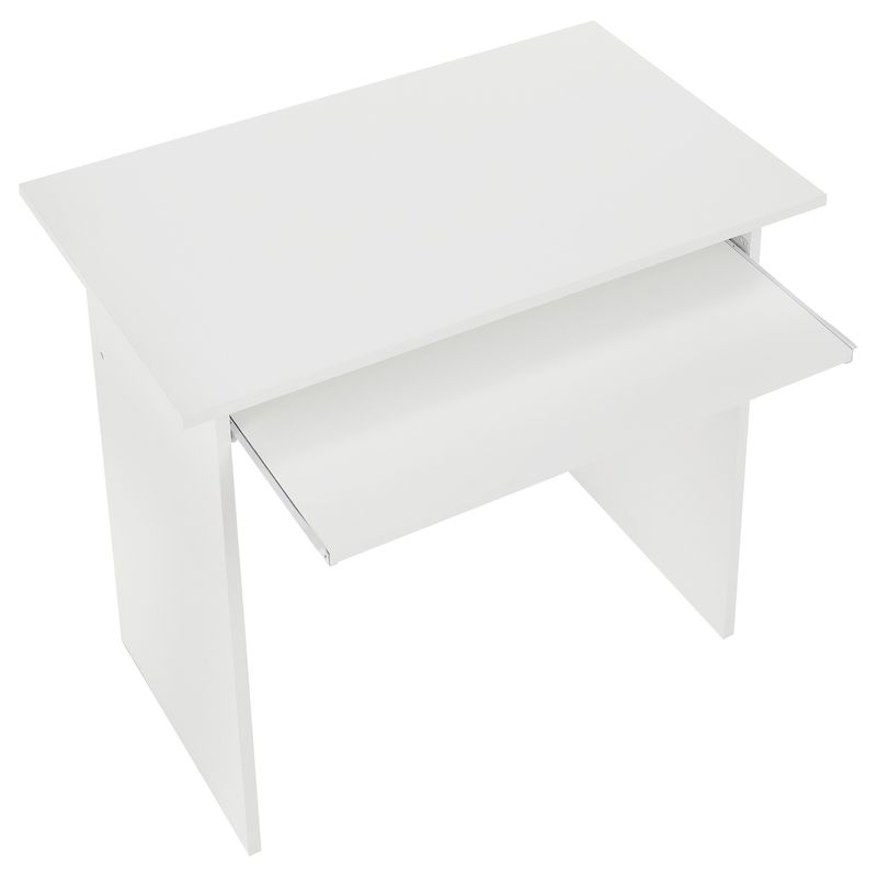 PC stôl, 82x50cm, biely, VERNER NEW