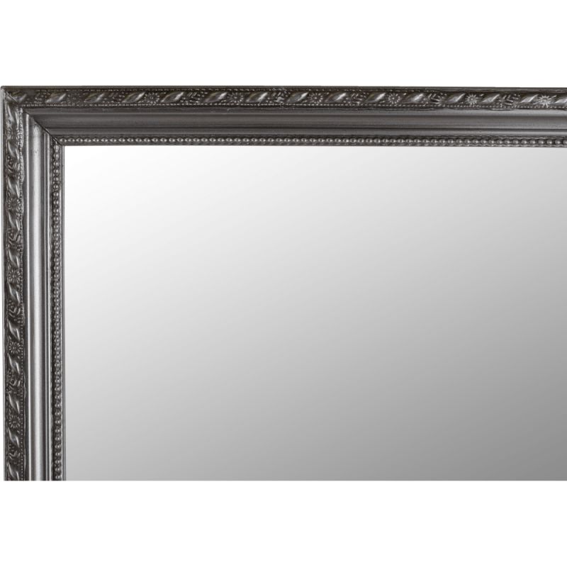 Zrkadlo, 38x128cm, drevený rám strieborný, MALKIA TYP 3