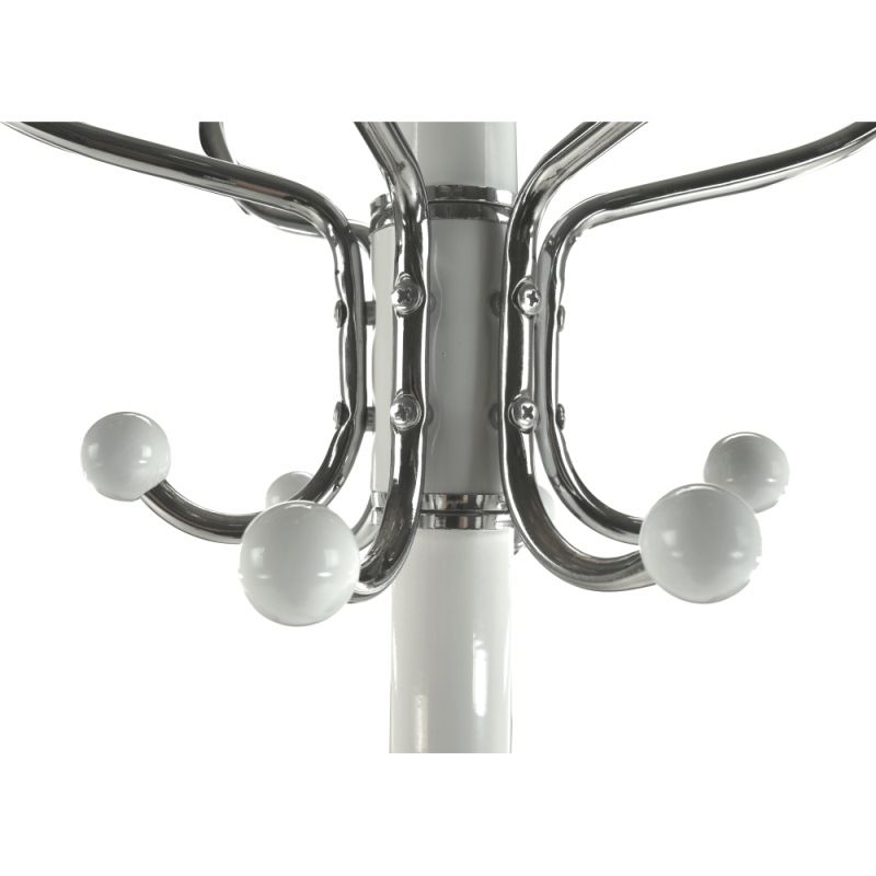 Vešiak, 175cm, biely, kov, JIMY NEW