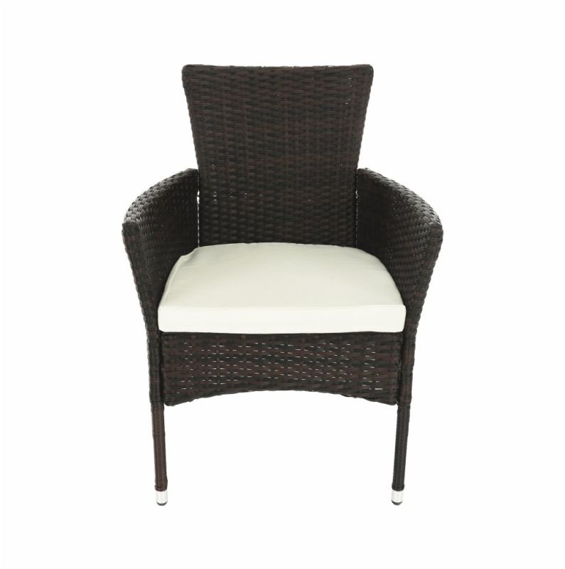 Záhradný, 9-dielny, ratanový set, hnedá, béžová, MENIBOR