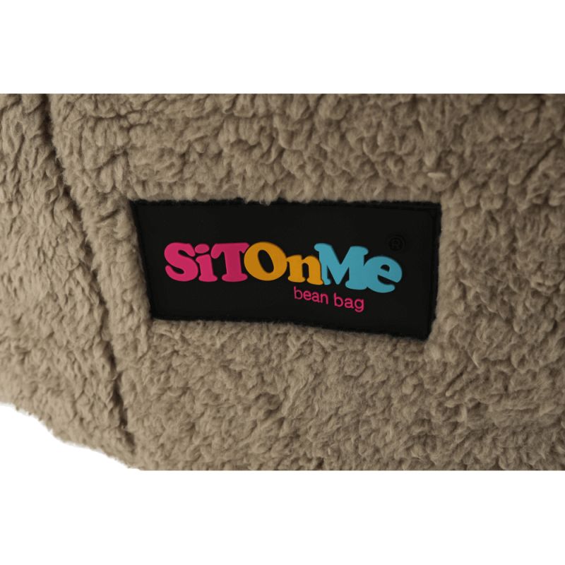 Sedací vak, 75cm, svetlohnedá látka, ALMERO